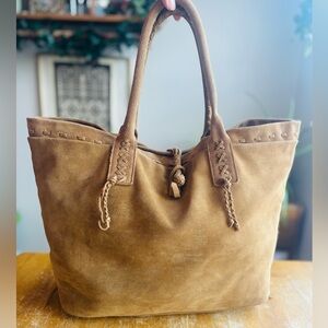 Ralph Lauren Denim & Supply Tan Suede Tote- please read description